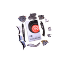 Piezas metálicas de diferentes formas 