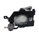 PIEZA EN FORMA TRIANGULAR DE PLASTICO CON METAL 