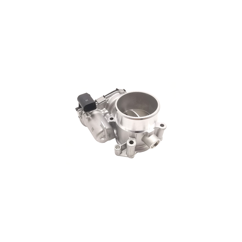 PIEZA METALICA, MAYORMENTE DE ALUMINIO CON UN DISEÑO CILINDRICO DONDE SE APRECIA LA MARIPOSA INTERNA