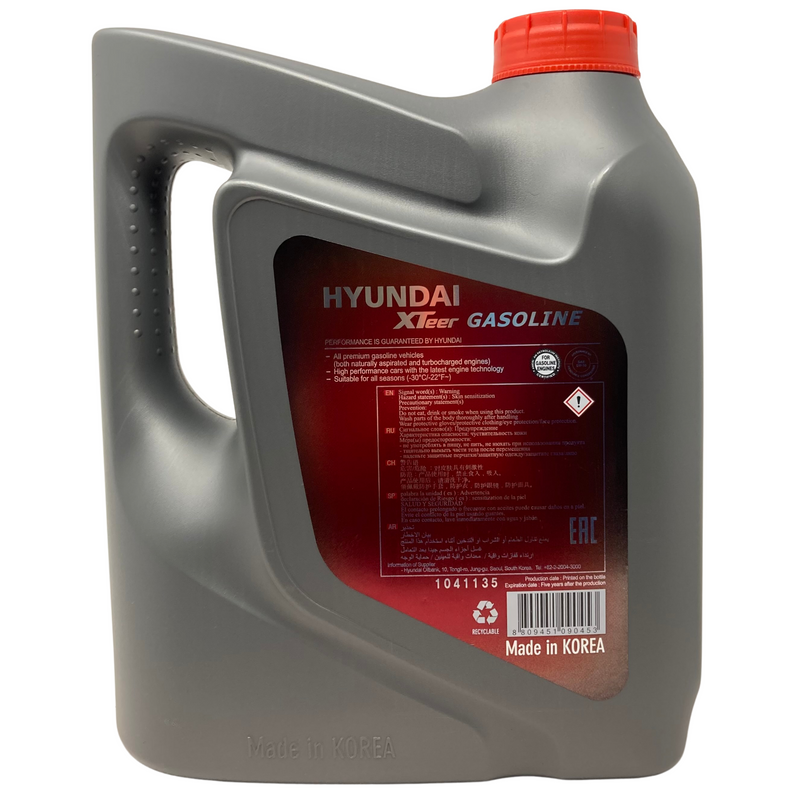 ACEITE MOTOR 5W-30 HYUNDAI XTEER G700 SN PLUS GASOLINA – LPG 4LT. –  REPUESTOS ARENAS